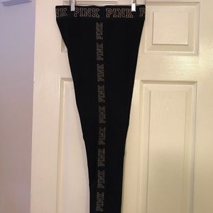 Pink ultimate leggings size large